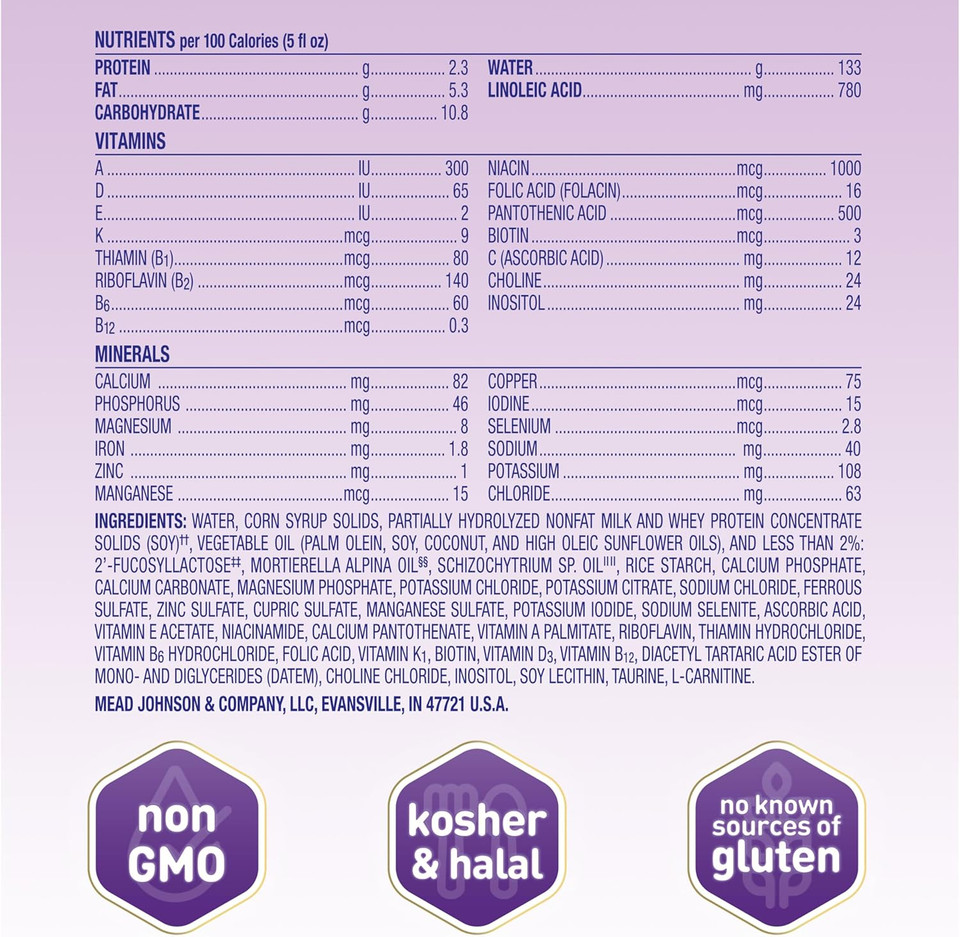 Enfamil Neuropro Gentlease Baby Formula, Infant Formula Nutrition, Brain And Immune Support With Dha, Proven To Reduce Fussiness, Crying, Gas And Spit-Up In 24 Hours, Liquid Bottle, 2 Oz, 48 Total Enfamil Neuropro Gentlease Baby Formula, Infant Formula Nutrition, Brain And Immune Support With Dha, Proven To Reduce Fussiness, Crying, Gas And Spit-Up In 24 Hours, Liquid Bottle, 2 Oz, 48 Total