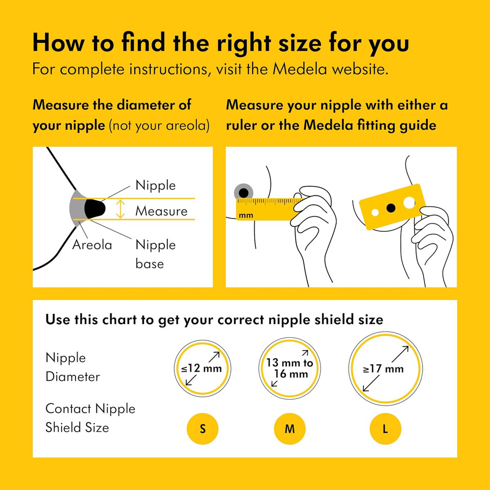 Medela Contact Nipple Shields, Medium 20Mm | For Latching Difficulties During Breastfeeding, Flat Or Inverted Nipples
