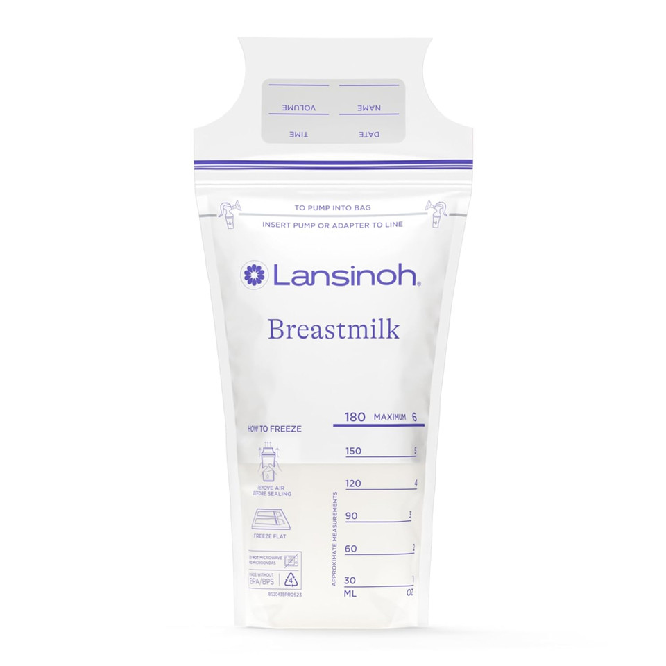 Lansinoh Breastmilk Storage Bags, 50 Count, Baby Essentials, Fast Freeze & Thaw Breast Milk Bags For Baby Bottle Feeding, Superior Strength & Stretch, 4 Ounce Lansinoh Breastmilk Storage Bags, 50 Count, Baby Essentials, Fast Freeze & Thaw Breast Milk Bags For Baby Bottle Feeding, Superior Strength & Stretch, 4 Ounce