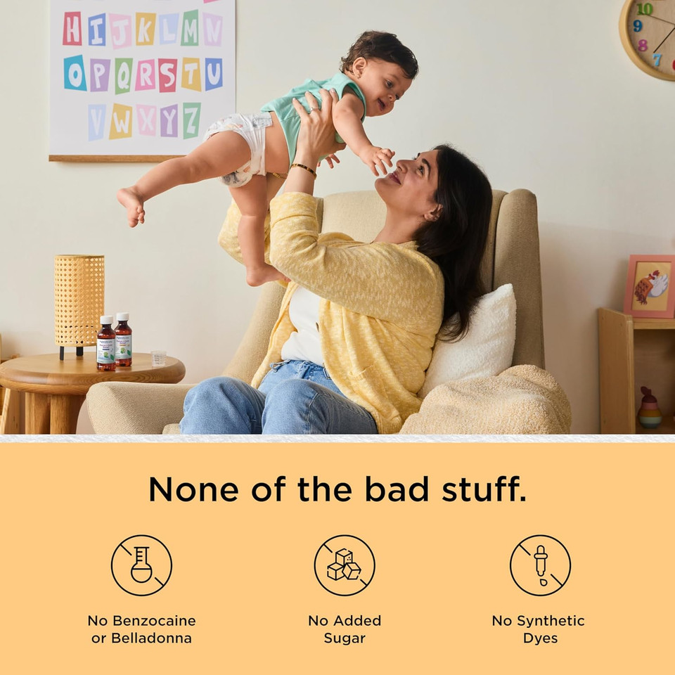 Hyland'S Baby Organic Nighttime Soothing Drops For Oral Discomfort, 1 Oz, Ages 2 Months And Up, Organic Cherry Flavor