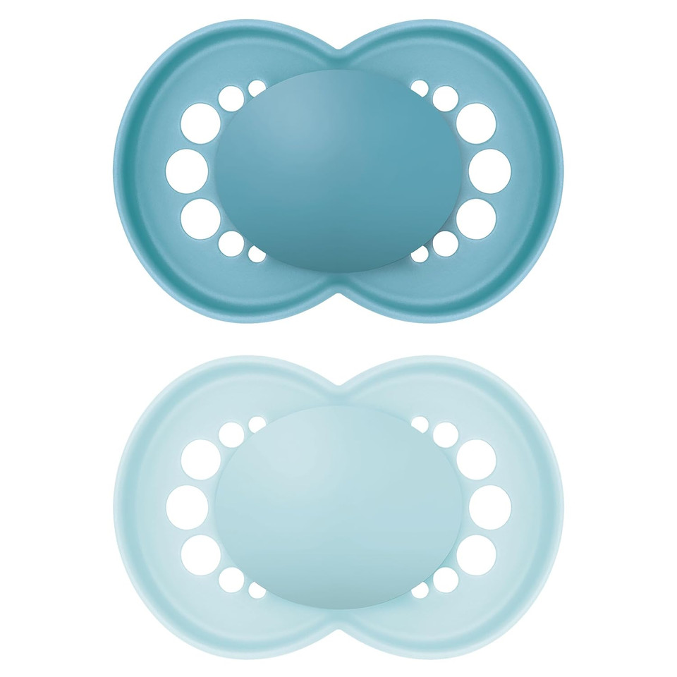 Mam Original Matte Baby Pacifiers, Binky For 16+ Months, Bpa-Free Silicone Nipple, Easy To Clean, Best For Breastfed Babies, Developed With Medical Experts, 2 Count Binkies With Sterilizer Case