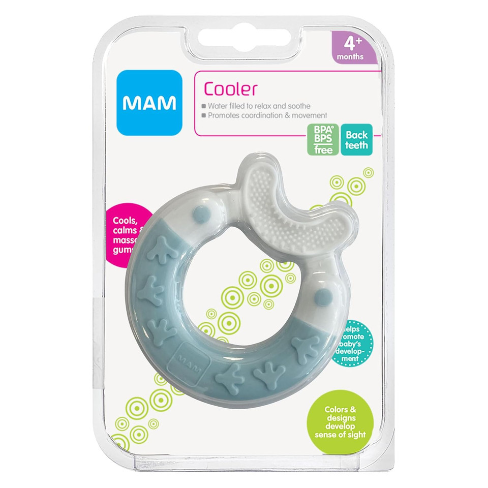 Bite & Brush Teether, Boys 3+ Months, 1-Count, Blue