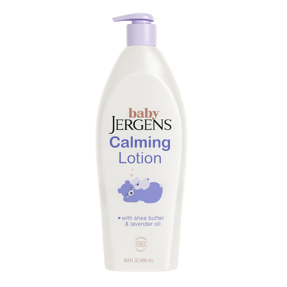 Jergens Baby Calming Lotion, Baby Calming Lotion, Lavender Baby Lotion, Baby Moisturizer With Shea Butter And Lavender Oil, 16.8 Fl Oz Jergens Baby Calming Lotion, Baby Calming Lotion, Lavender Baby Lotion, Baby Moisturizer With Shea Butter And Lavender Oil, 16.8 Fl Oz