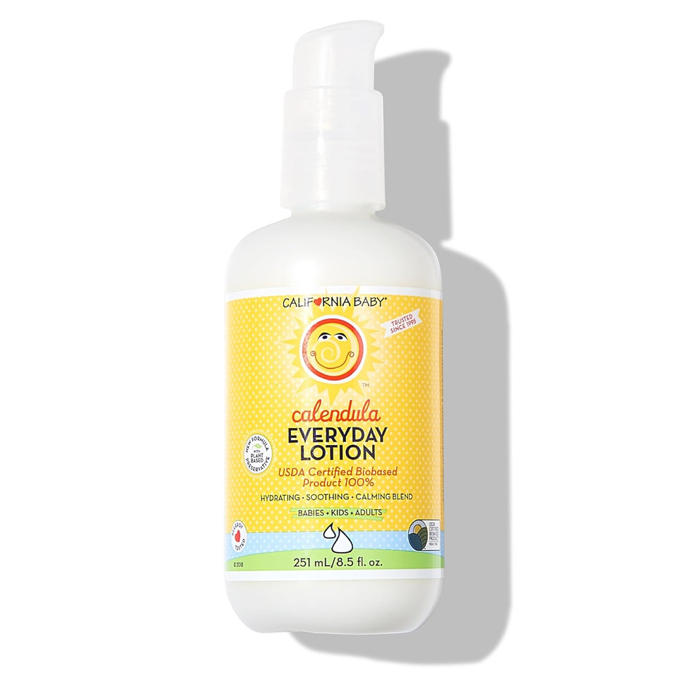 California Baby Calendula Lotion | 100% Plant-Based Moisturizer | Lavender Baby Lotion | Face Moisturizer For Dry Skin | Hypoallergenic | 19 Oz California Baby Calendula Lotion | 100% Plant-Based Moisturizer | Lavender Baby Lotion | Face Moisturizer For Dry Skin | Hypoallergenic | 19 Oz