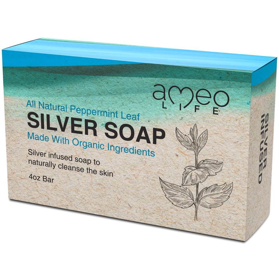 Peppermint & Organic Lavender Silver Soap Bundle - 30 Ppm Silver - 4 Oz