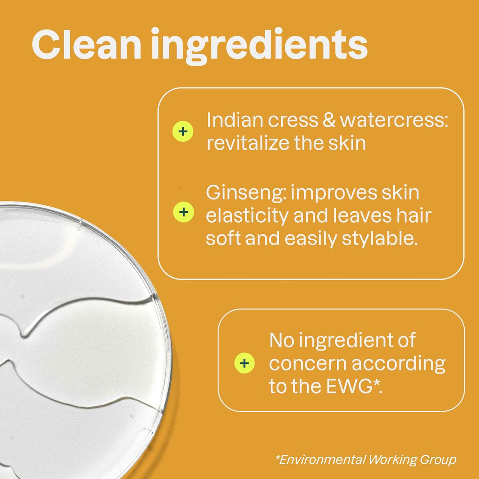 Attitude 2-In-1 Body Wash And Hair Shampoo, Ewg Verified Shower Gel, Dermatologically Tested, Made With Naturally Derived Ingredients, Vegan Personal Care, Ginseng And Grapeseed Oil, 16 Fl Oz