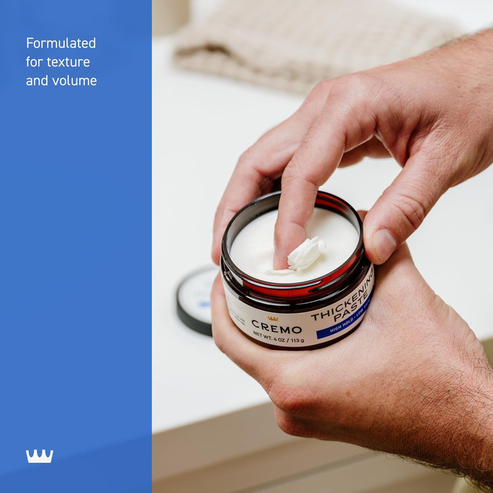 Cremo Barber Grade Hair Styling Thickening Paste And Palo Santo Body Wash Bundle, 4 Oz And 16 Fl Oz Cremo Barber Grade Hair Styling Thickening Paste And Palo Santo Body Wash Bundle, 4 Oz And 16 Fl Oz