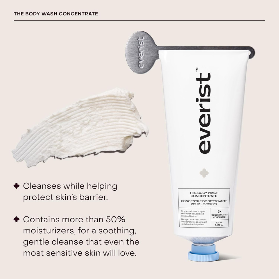 The Hydrating Body Ritual Set, 3.4 Fl. Oz Body Wash Concentrate & 6.09 Fl. Oz Post Shower Body Spritz In Jute Travel Bag, Cleansing & Hydrating For All Skin Types