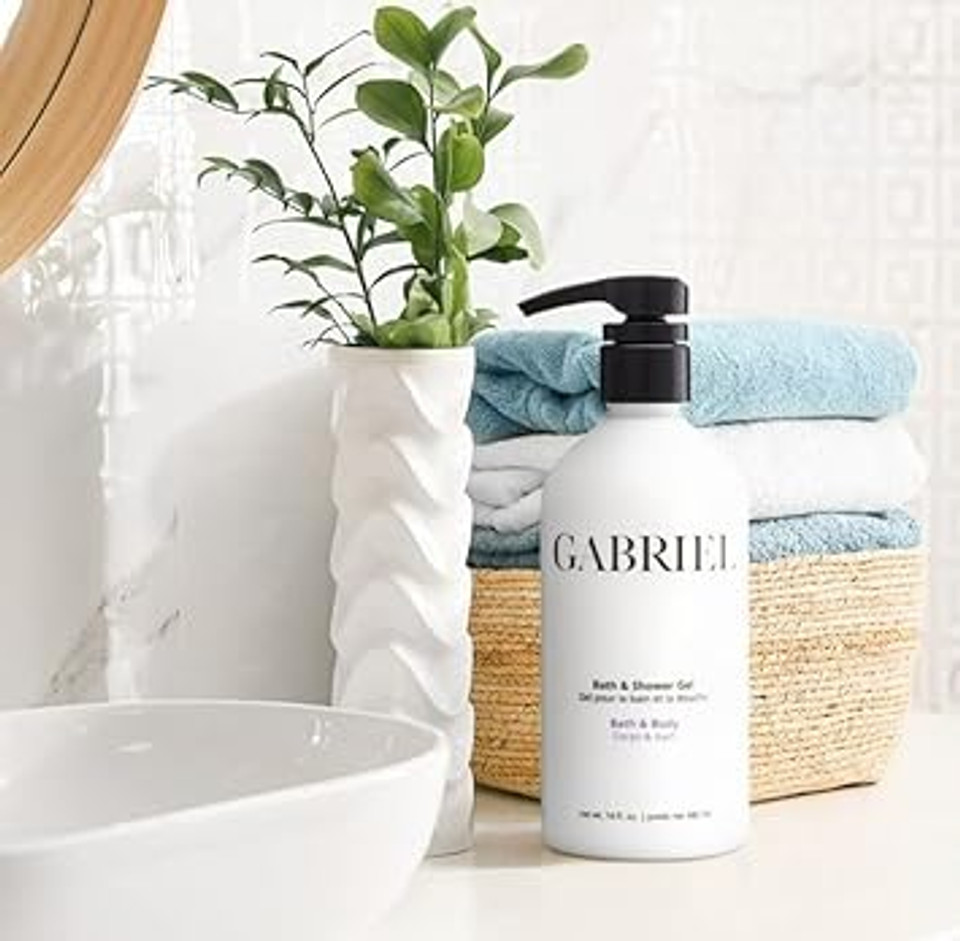 Gabriel Skincare Bath & Shower Gel, Natural, Paraben Free, Vegan, Cruelty-Free, Non Gmo, Infused With Vitamin C And Aloe Vera, Restore Natural Moisture Balance, 16 Oz Gabriel Skincare Bath & Shower Gel, Natural, Paraben Free, Vegan, Cruelty-Free, Non Gmo, Infused With Vitamin C And Aloe Vera, Restore Natural Moisture Balance, 16 Oz