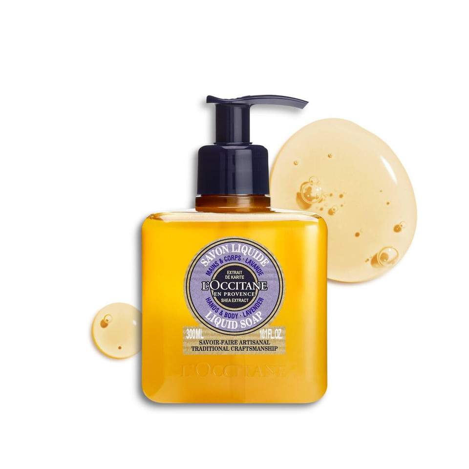 L'Occitane Shea Hands & Body Lavender Liquid Soap 10.10 Fl. Oz