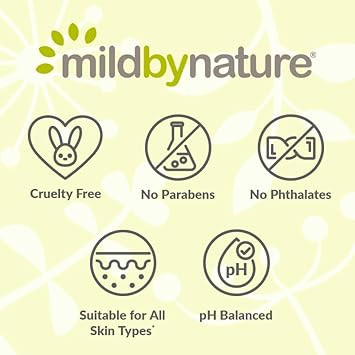 Castile Soap By Mild By Nature - All-In-One Soap For Face, Body, & Hair - With Organic Olive, Jojoba, & Argan Oils - No Parabens, Phthalates, Or Sulfates - Cruelty Free - Tea Tree Scent - 34 Fl Oz