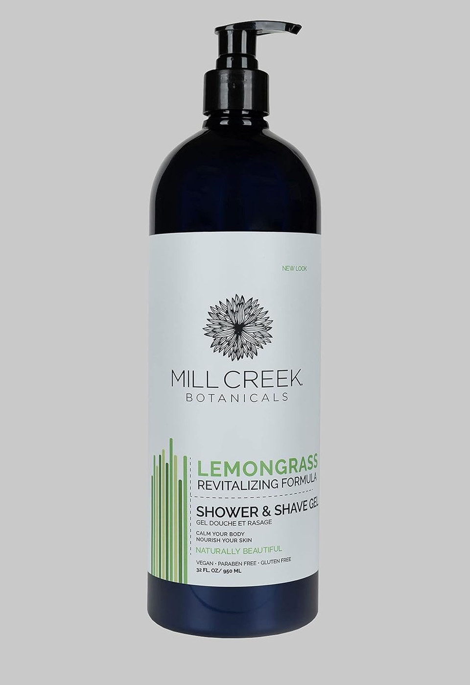 Mill Creek 2 In 1 Shower And Shave Gel 32 Oz (Lemongrass)