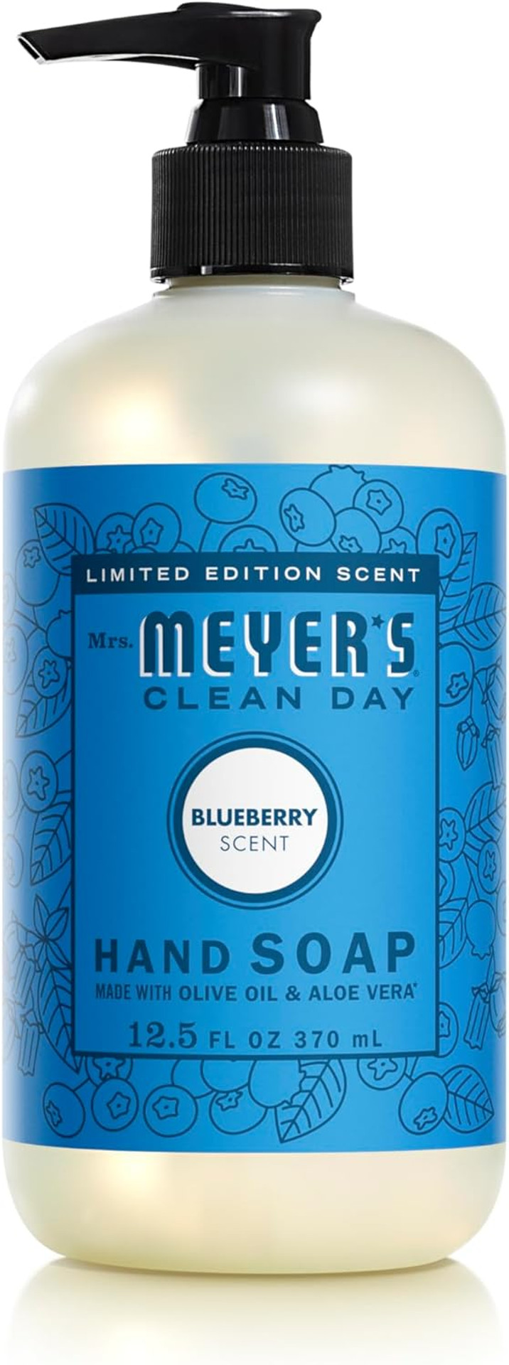 Mrs. Meyer'S Clean Day Liquid Hand Soap, Blueberry Scent, 12.5 Ounce Bottle