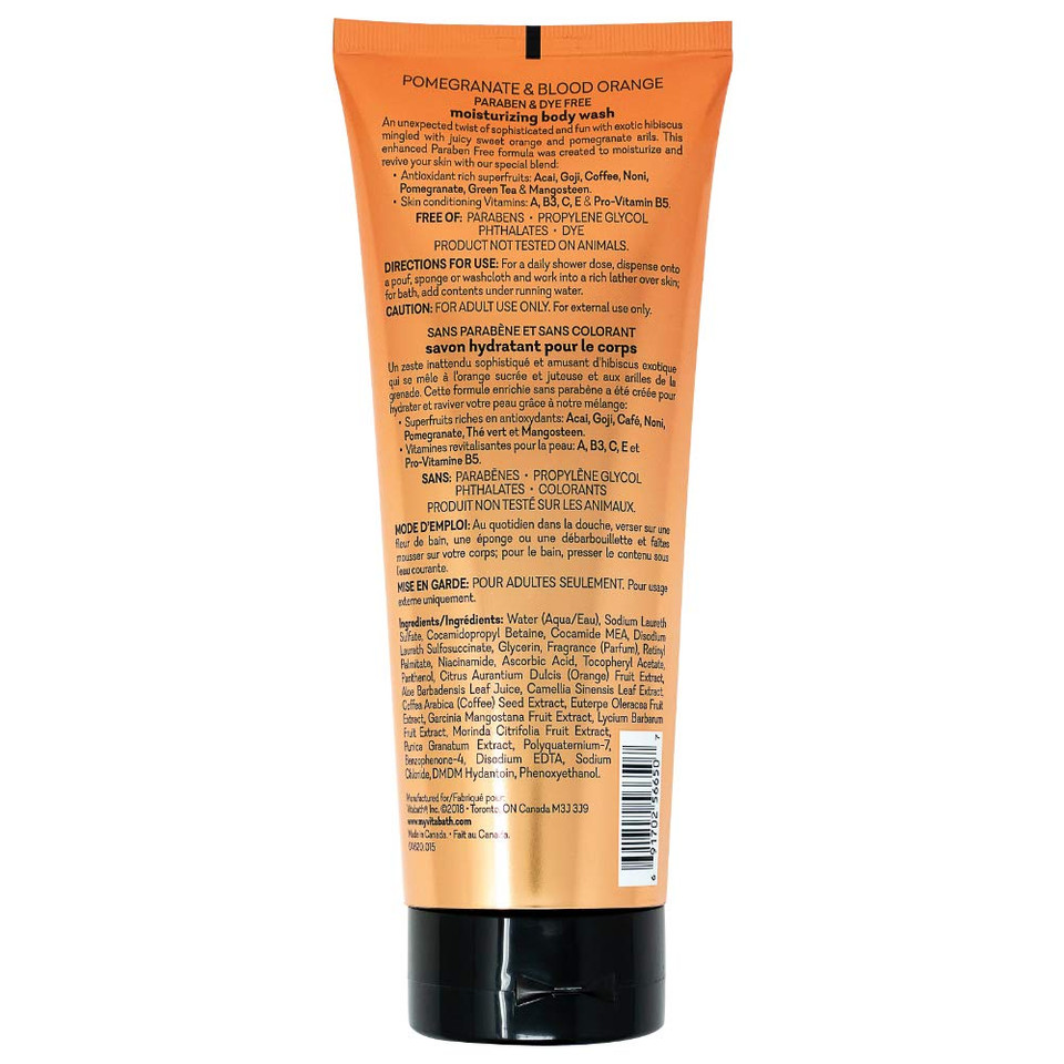 Vitabath Pomegranate Blood Orange Body Wash By Vitabath For Unisex - 10 Oz Body Wash, 10 Oz