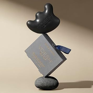 Voesh Gua Sha Cleansing Bar - Niacinamide, Vegan Probiotics, Rosemary Oil & Charcoal Powder - Cruelty Free, Clean Ingredients & Organic Extracts - (3.7Oz Bar)
