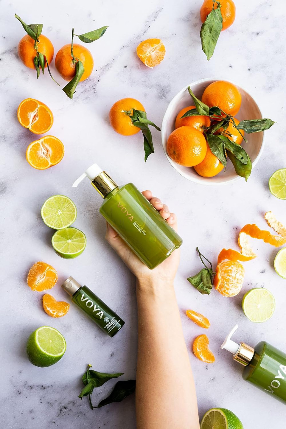 Voya Clean Me Up Gentle Hand Wash, Certified Organic, Natural Hand Wash, Lime And Mandarin Scent, 300Ml