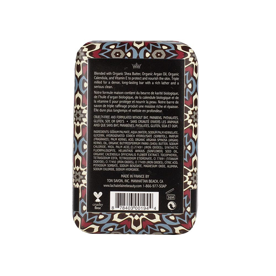 La Chatelaine Unisex, Men, Women Bar Soap| Natural And Organic |Triple Milled | Made In France | Large (Sandalwood)