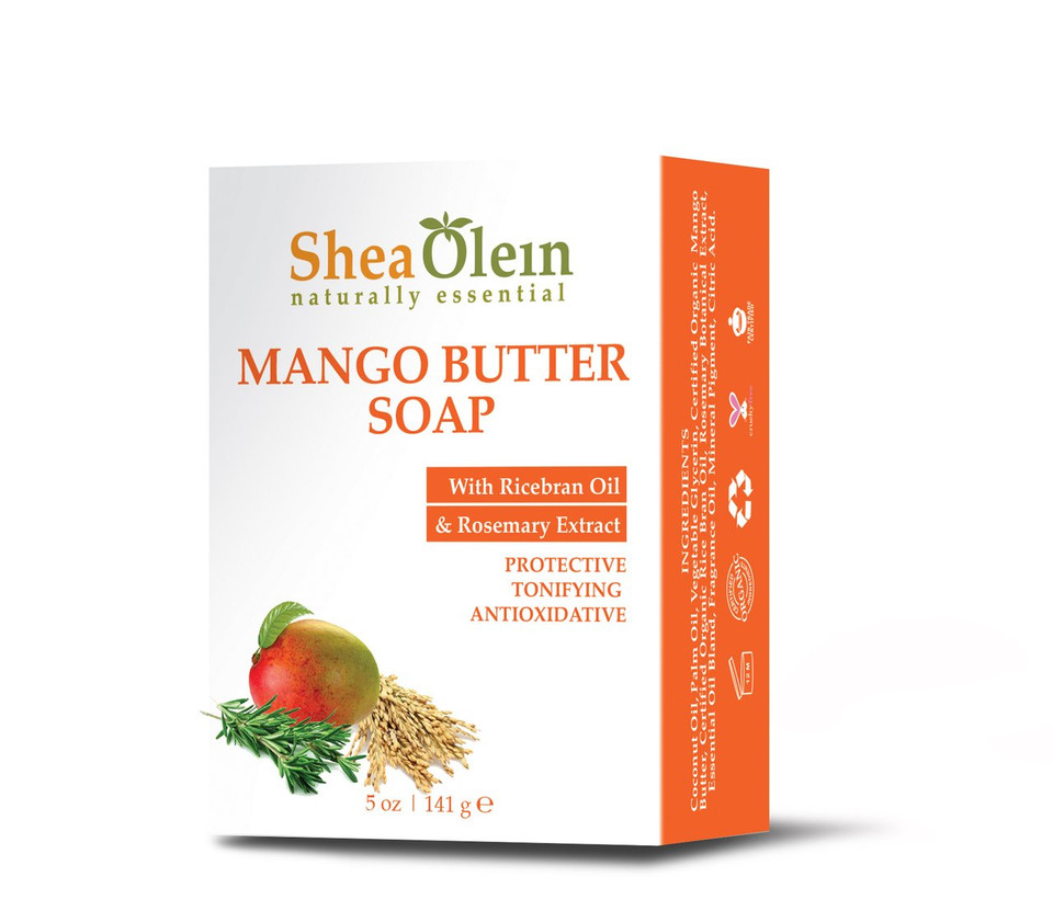 Mango Butter Soap With Rice Bran Oil & Black Pepper
