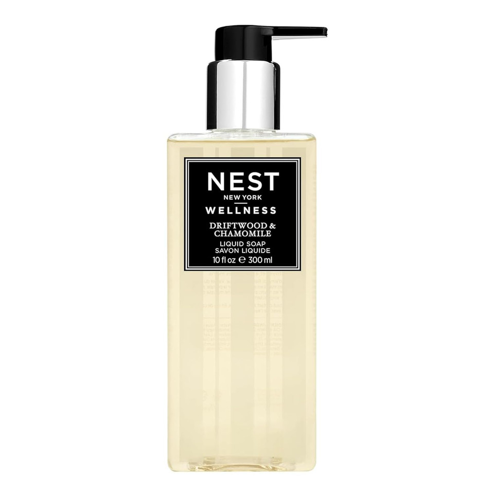 Nest New York Liquid Soap, Driftwood & Chamomile - 10 Fl Oz - Cleanses & Nourishes Skin - Approx. 300 Pumps Per Bottle - Gluten Free & Cruelty Free