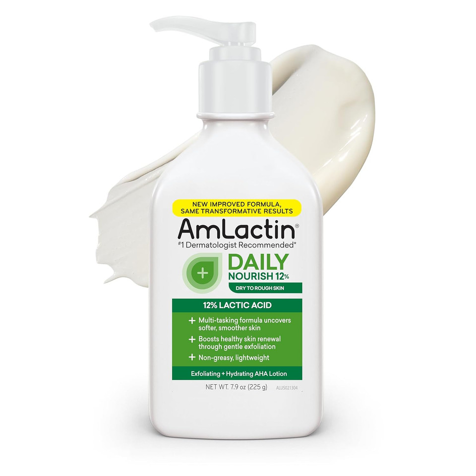 Amlactin Daily Moisturizing Lotion Bundle - 14.1 Oz 12% Lactic Acid Lotion And 7.9 Oz 12% Lactic Acid Lotion