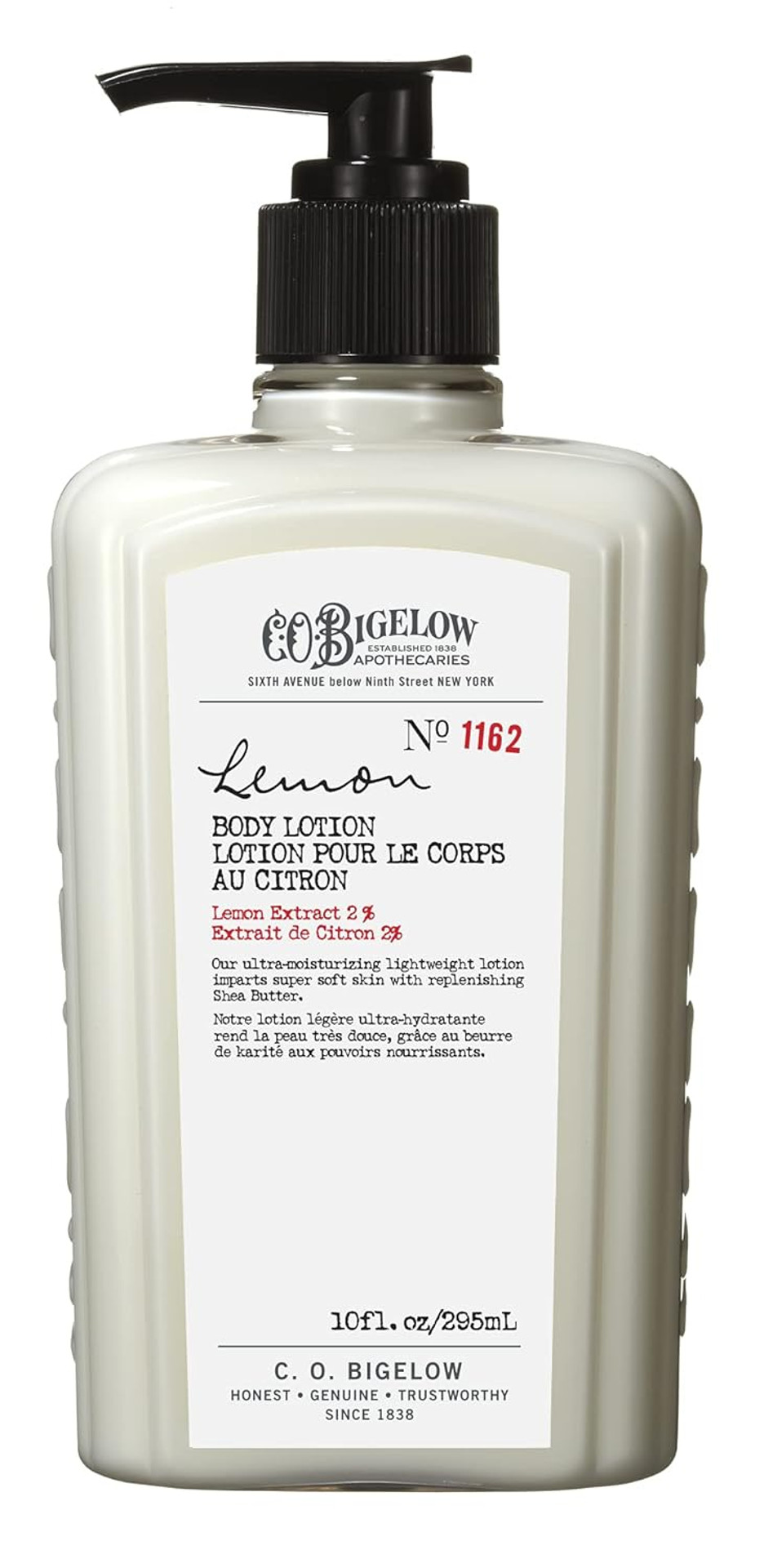 C.O. Bigelow Lemon Body Lotion, Moisturizing Body Lotion For Dry Skin With Shea Butter & Lemon Extract, 10 Fl Oz