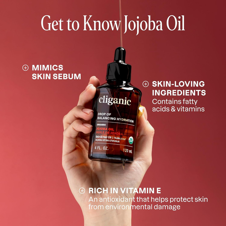 Cliganic Carrier Oils Duo: Organic Jojoba Oil And Organic Argan Oil