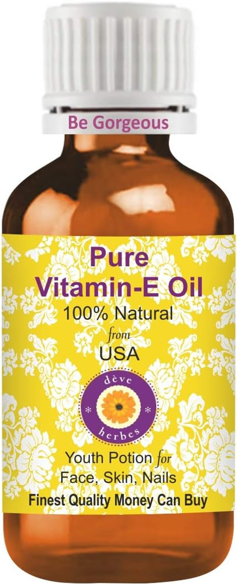 Deve Herbes Pure Vitamin E Oil Natural Therapeutic Grade 50Ml (1.69 Oz) Deve Herbes Pure Vitamin E Oil Natural Therapeutic Grade 50Ml (1.69 Oz)