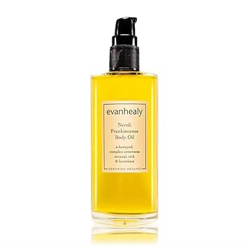 Evanhealy Neroli Frankincense Body Oil | Organic Body Care With Silky Blend Of Plant Oils To Soften & Moisturize All Skin | Frankincense Oil For Face