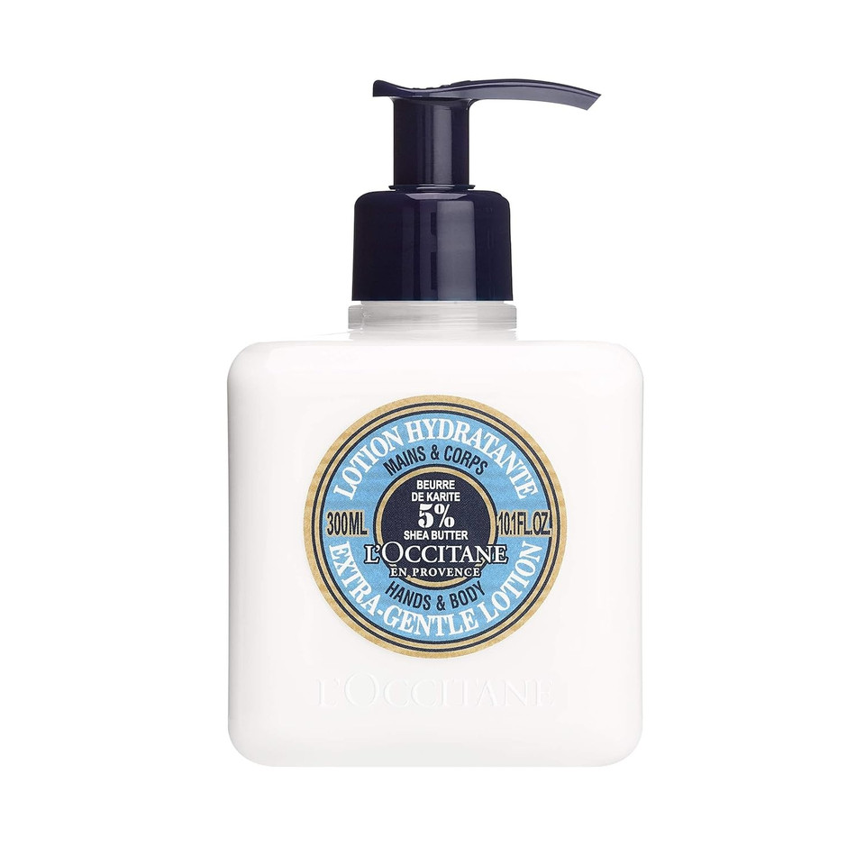 LOccitane Shea Butter Extra-Gentle Moisturizing Lotion: Organic Verbena Extract, Relaxing Lavender, Comfort Skin, Fast-Absorbing Lotion, With 5% Organic Shea Butter, Vegan, Lightweight
