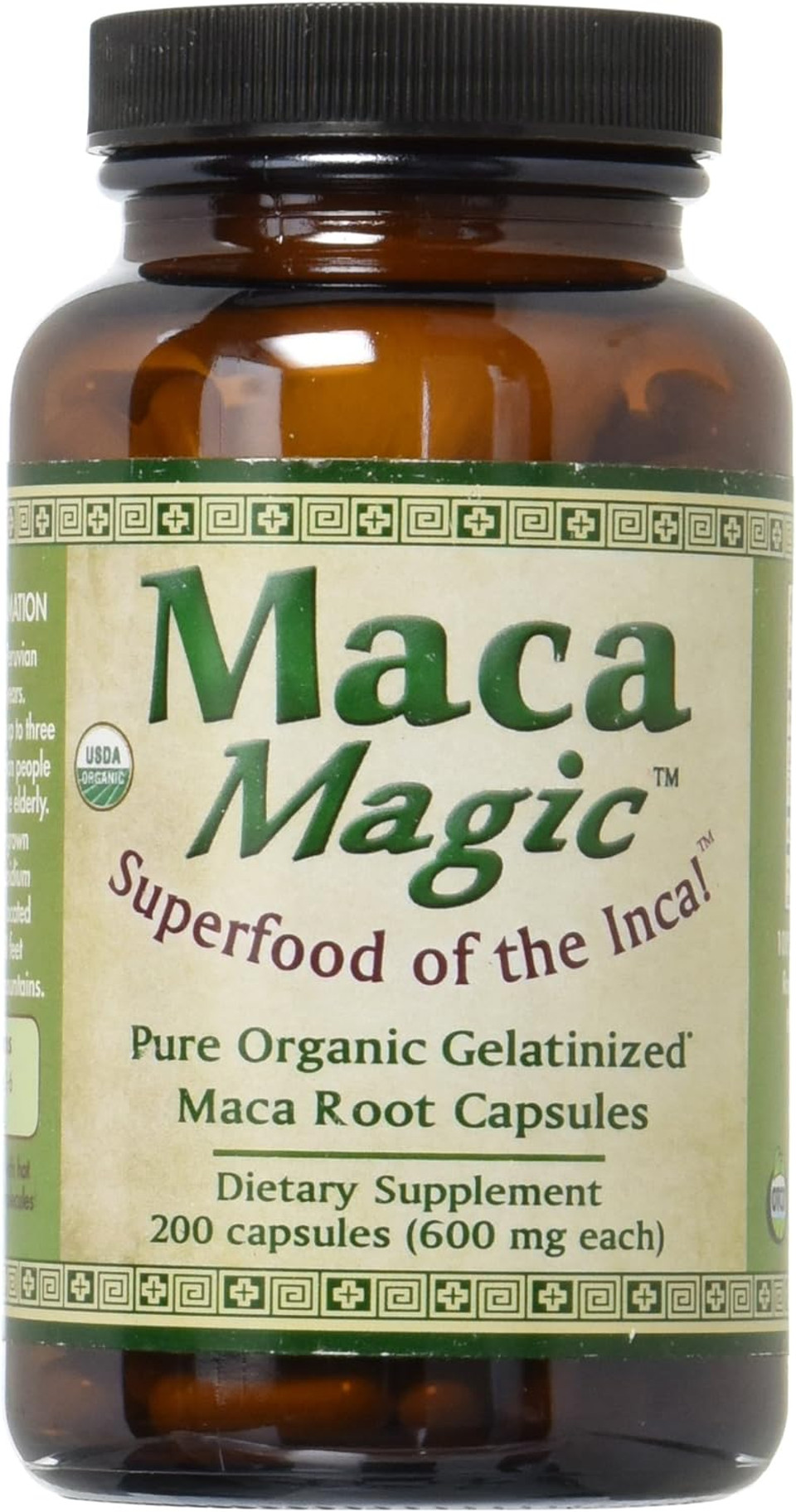 Maca Magic Organic Capsules, 200 Count
