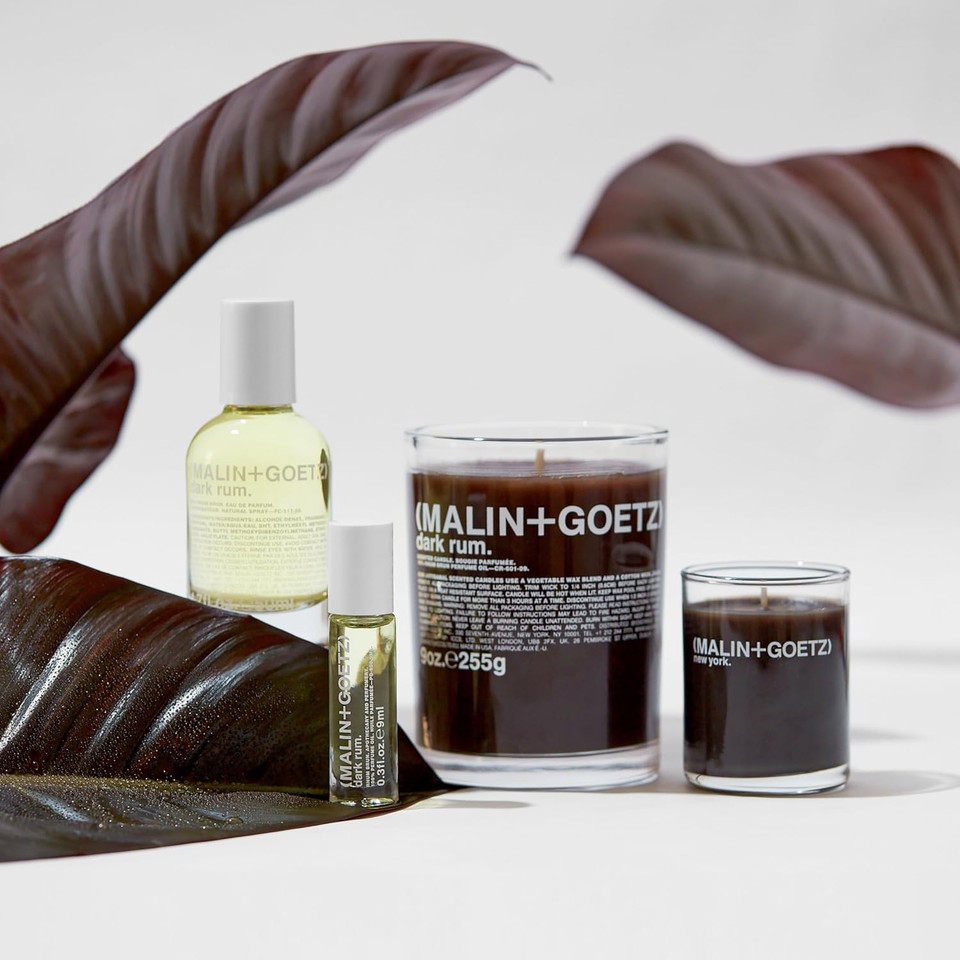 Malin + Goetz Cannabis, Leather, Dark Rum, Perfume Oil - Men & Women, Rich & Earthy, Dark & Spicy, Modern Scents, Vegan & Cruelty-Free, 0.3 Fl Oz