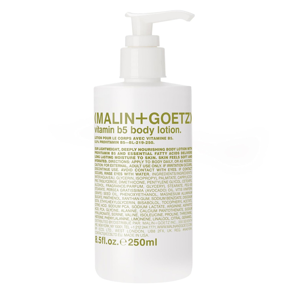 Malin + Goetz Vitamin B5 Body Lotion For Women & Men An Everyday Essential To Heal All Skin Types. Vegan & Cruelty-Free