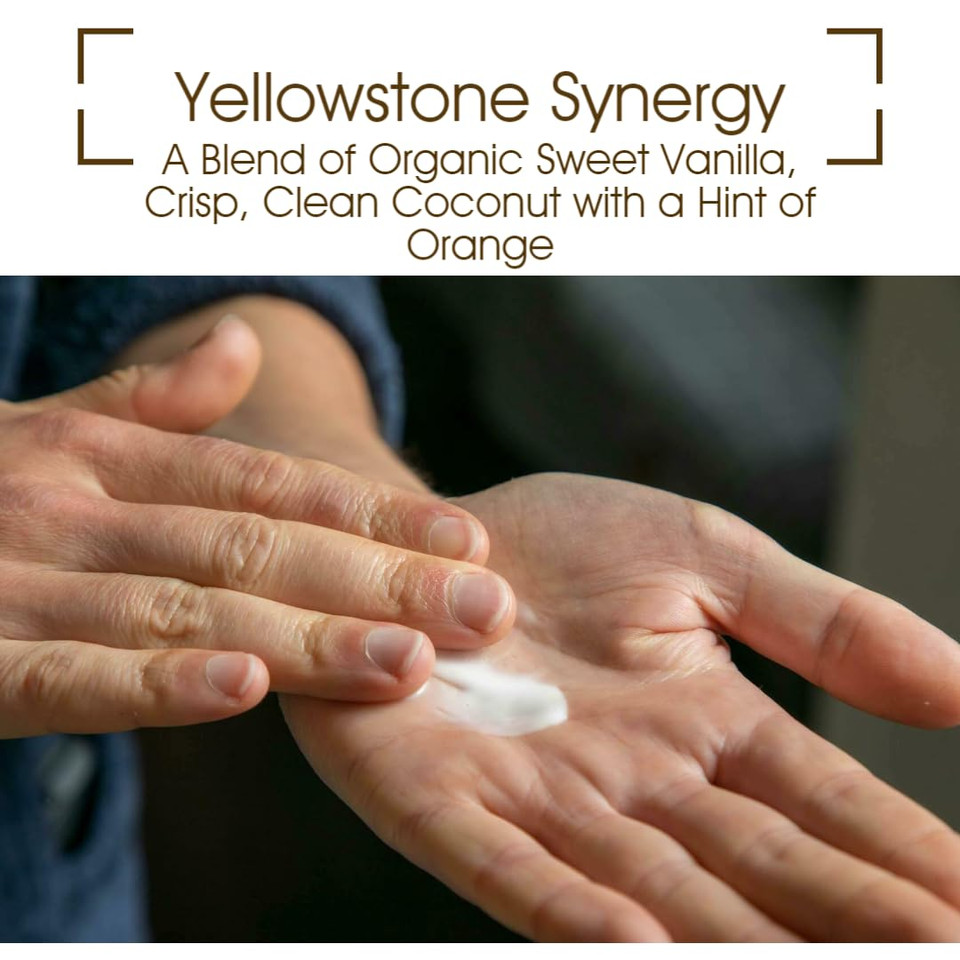 Montana Snow Lotion - Organic Handmade Hydrating Daily Moisturizing Lotion For Extremely Dry Skin, Shea Body Lotion, 100% Natural Non Toxic Body Lotion, Vit E And Aloe Vera 8Oz (Yellowstone Synergy)