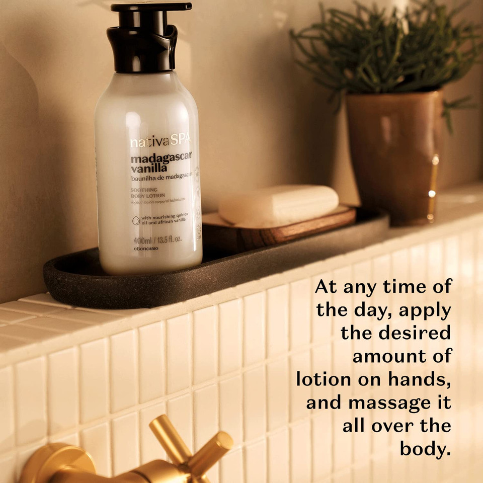 Nativa Spa By O Boticário, Black Plum Moisturizing Body Lotion, Long-Lasting Hydration And Lightweight, Fragranced Moisturizer, 13.5 Ounce