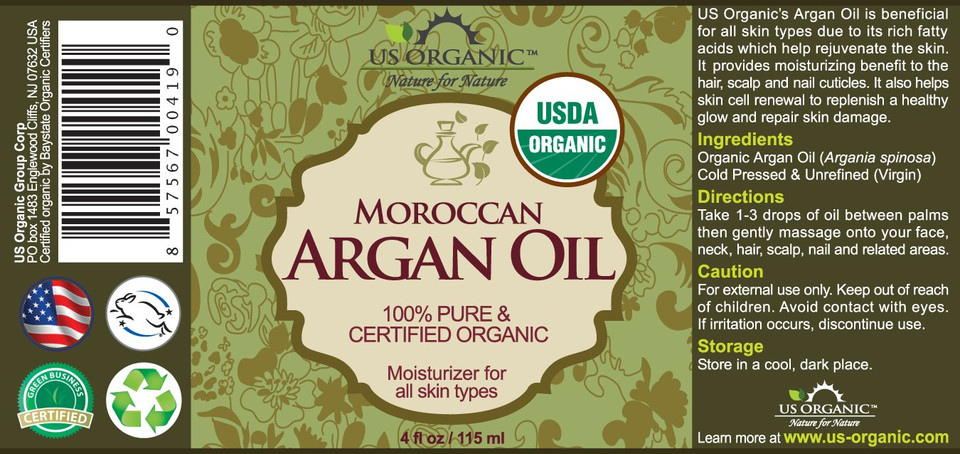 Us Organic Moroccan Argan Oil, Cold-Pressed Virgin, Usda Certified, 100% Pure, Unrefined, For Hair, Skin, Nail & Cuticle Care, In Amber Glass Bottle, Sourced From Morocco (4 Oz (Large)) Us Organic Moroccan Argan Oil, Cold-Pressed Virgin, Usda Certified, 100% Pure, Unrefined, For Hair, Skin, Nail & Cuticle Care, In Amber Glass Bottle, Sourced From Morocco (4 Oz (Large))