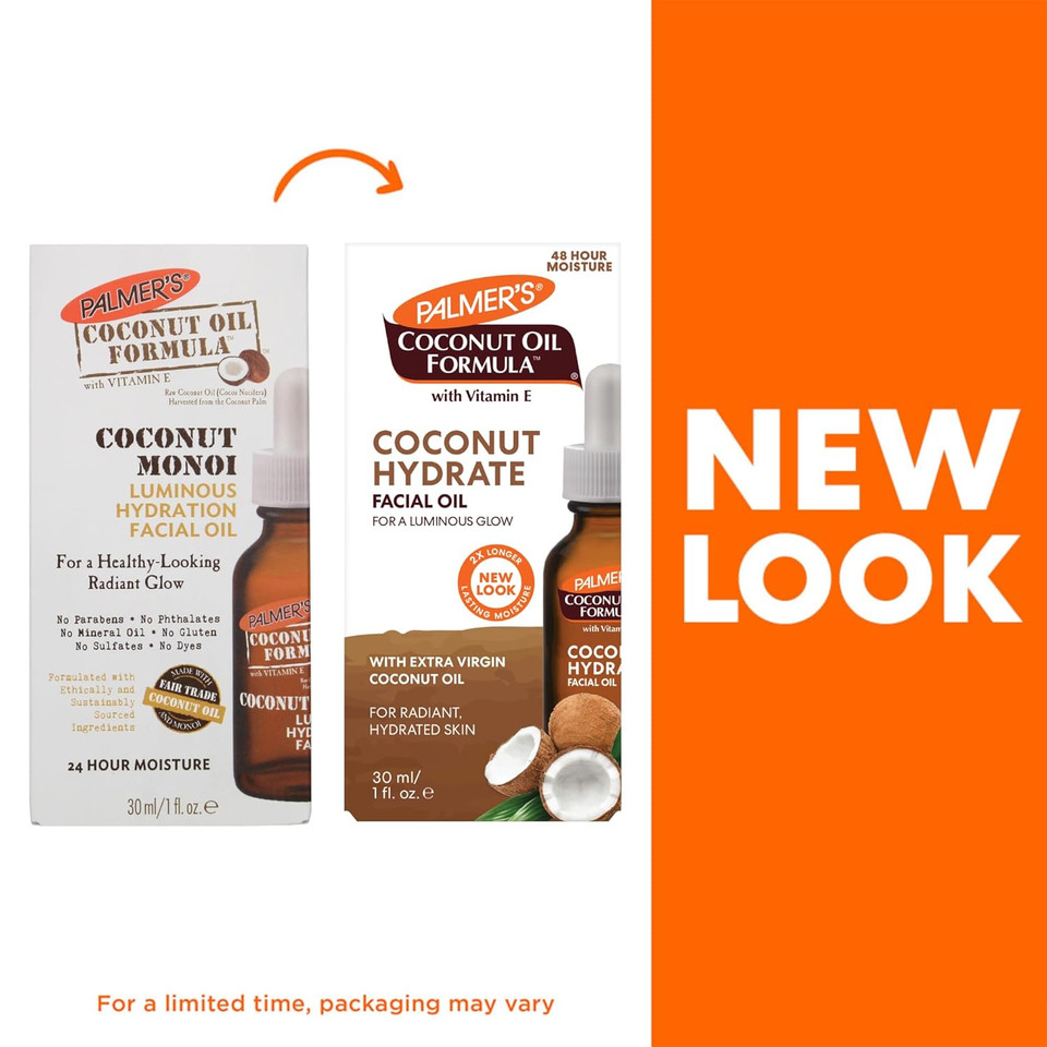 PalmerS Coconut Oil Formula Coconut Monoi Luminous Hydration Facial Oil, 1 Ounce PalmerS Coconut Oil Formula Coconut Monoi Luminous Hydration Facial Oil, 1 Ounce