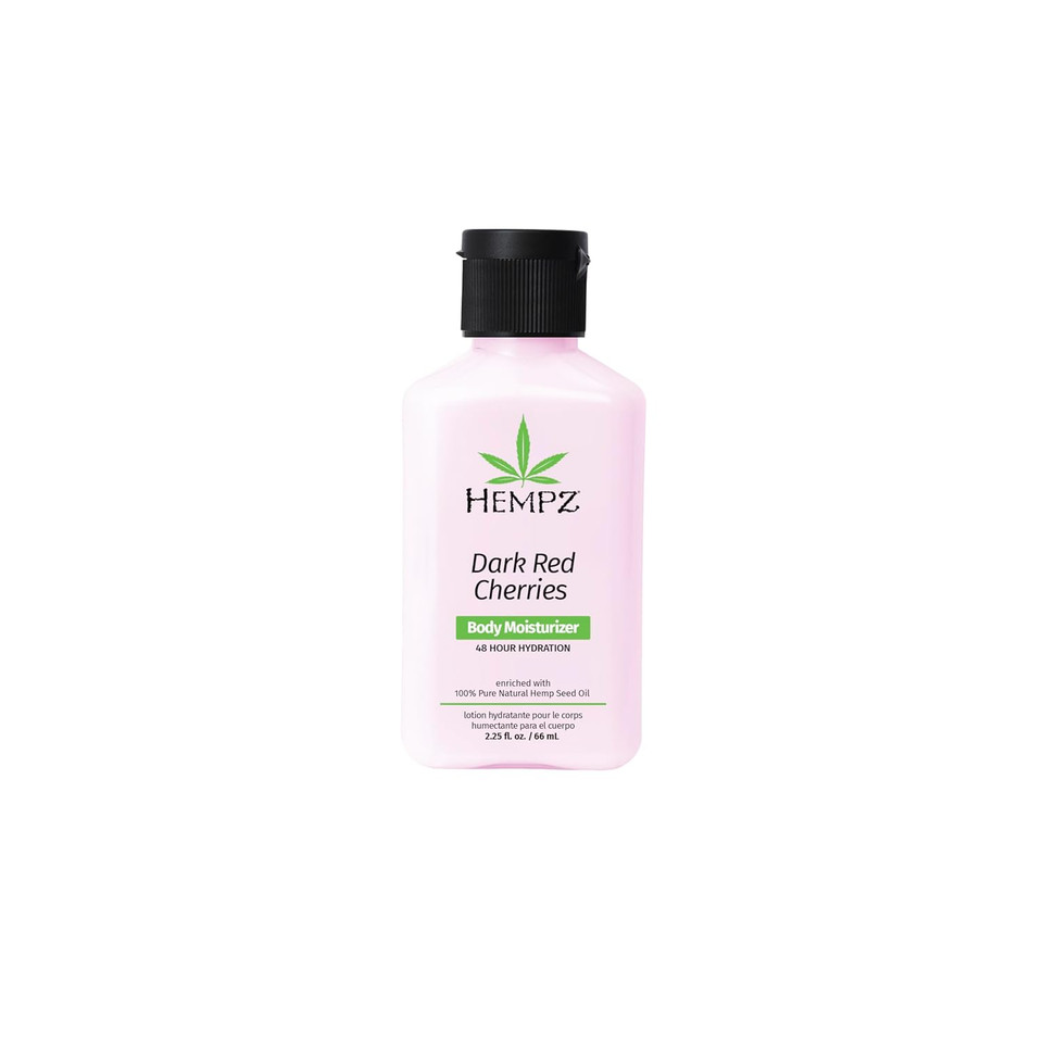 Hempz Mini Dark Red Cherries Lotion, Ultra Hydrating Moisturizer For Body, Hands And Feet 2.25 Oz