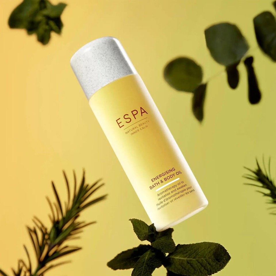 Espa | Energising Bath & Body Oil | Magnesium & Ashwagandha | Peppermint, Eucalyptus & Rosemary | 100Ml