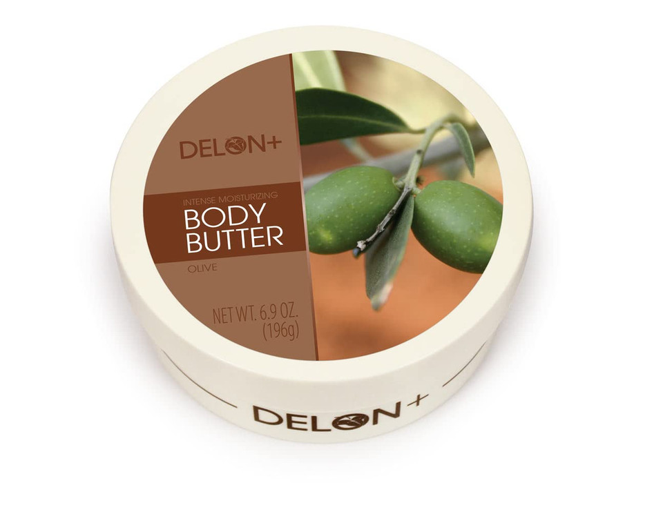 Delon Intense Moisturizing Body Butter, Olive With Olive Oil & Vitamin E, 6.9 Oz