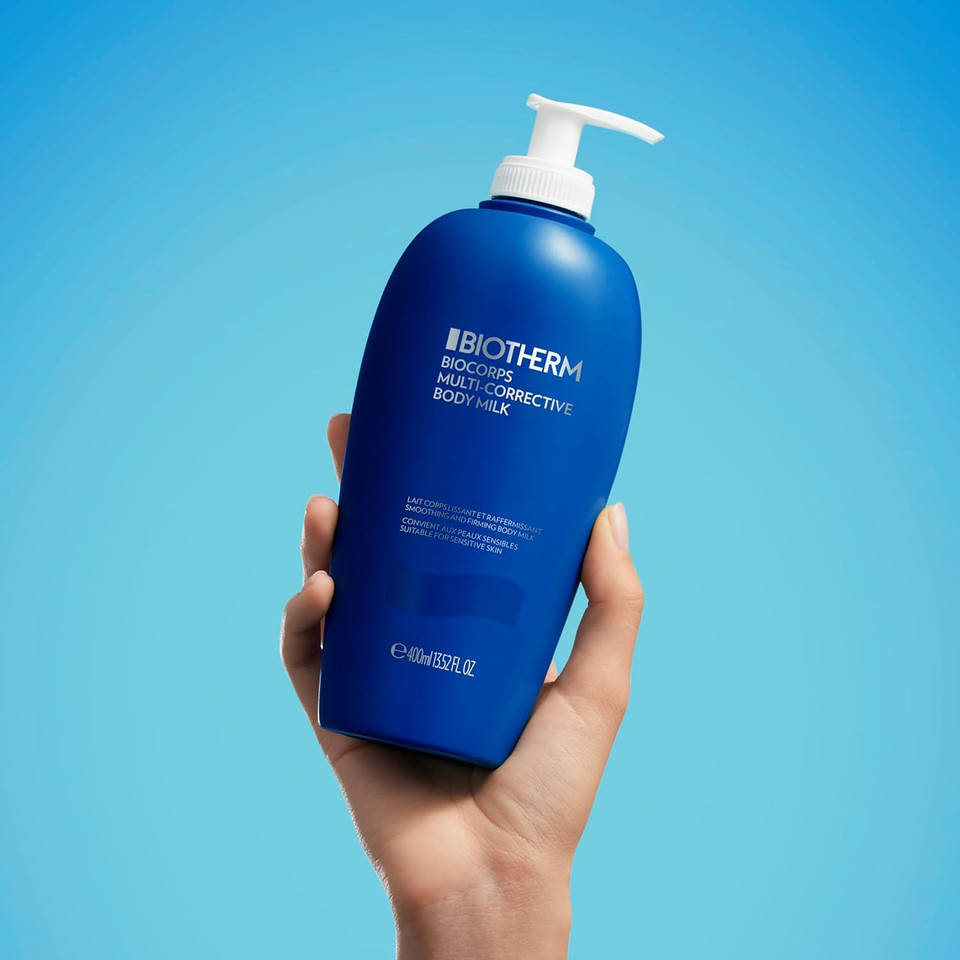 Biotherm Biocorps Multi-Corrective Body Milk, For Normal To Dry Skin Enhances Skin Elasticity, Firmness And Texture. Enhanced With 1% Regenerating Life Plankton, Omega 6, And Omega 9, 13.5 Fl. Oz