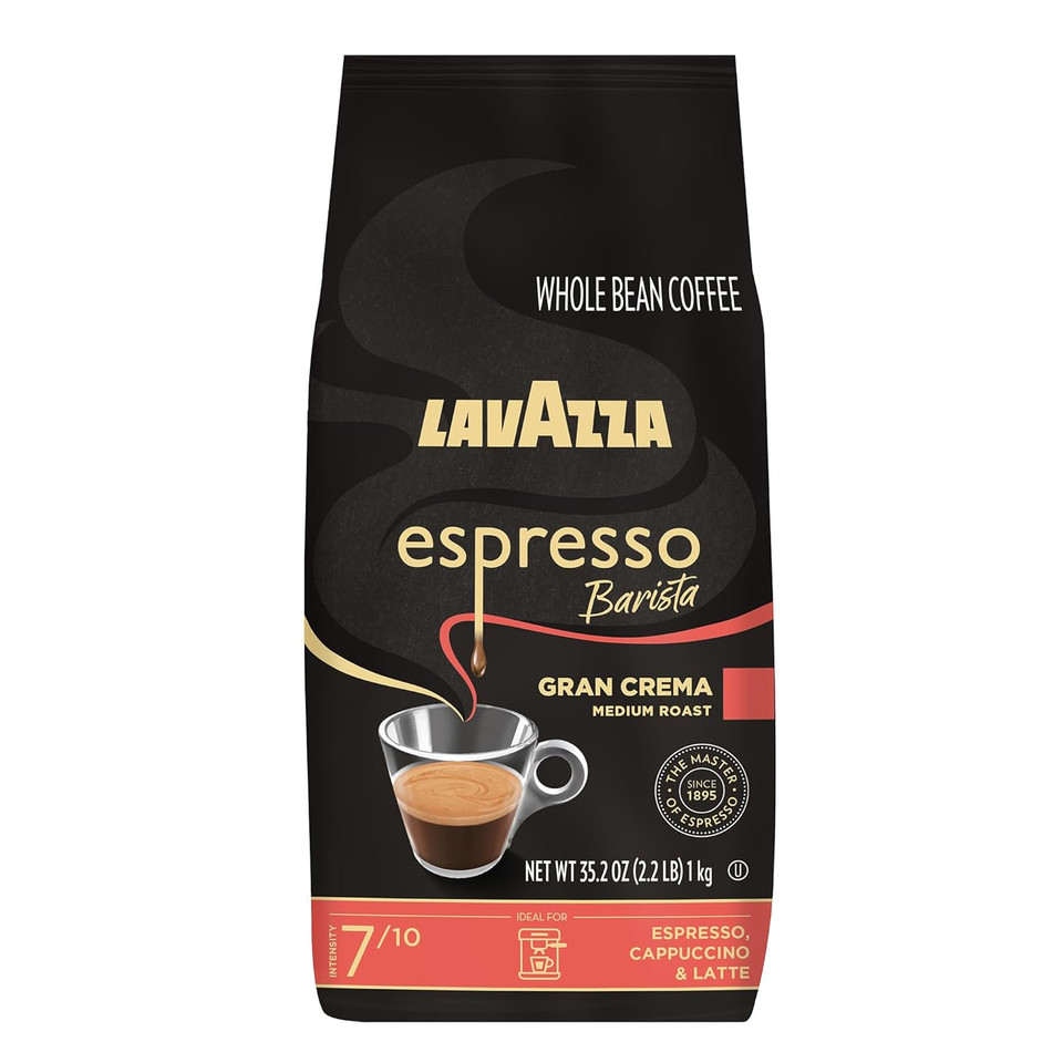 Lavazza Espresso Barista Gran Crema Whole Bean Coffee Blend, Medium Espresso Roast, Oz Bag (Packaging May Vary) - 2.2 Lb, 35.2 Ounce2.2 Pound (Pack Of 1)