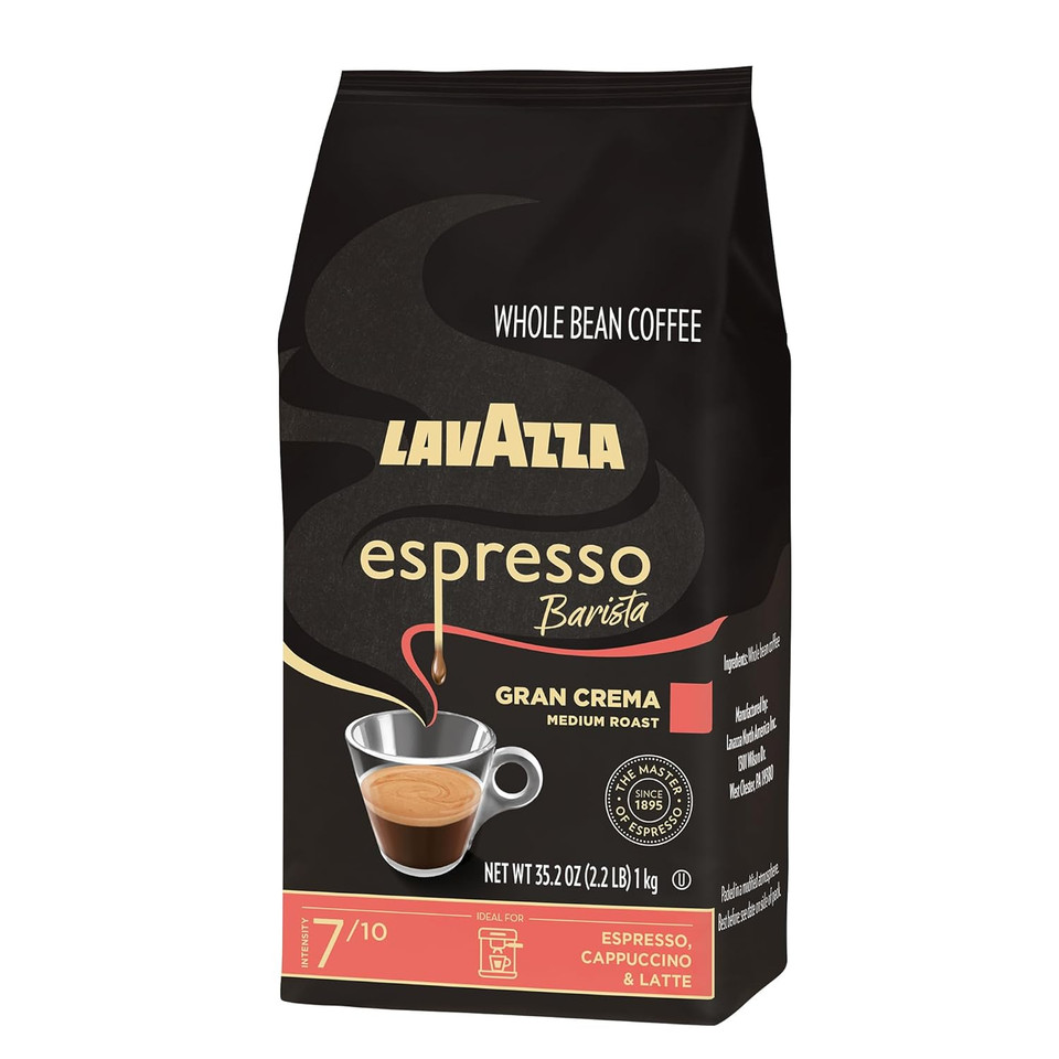 Lavazza Espresso Barista Gran Crema Whole Bean Coffee Blend, Medium Espresso Roast, Oz Bag (Packaging May Vary) - 2.2 Lb, 35.2 Ounce2.2 Pound (Pack Of 1)