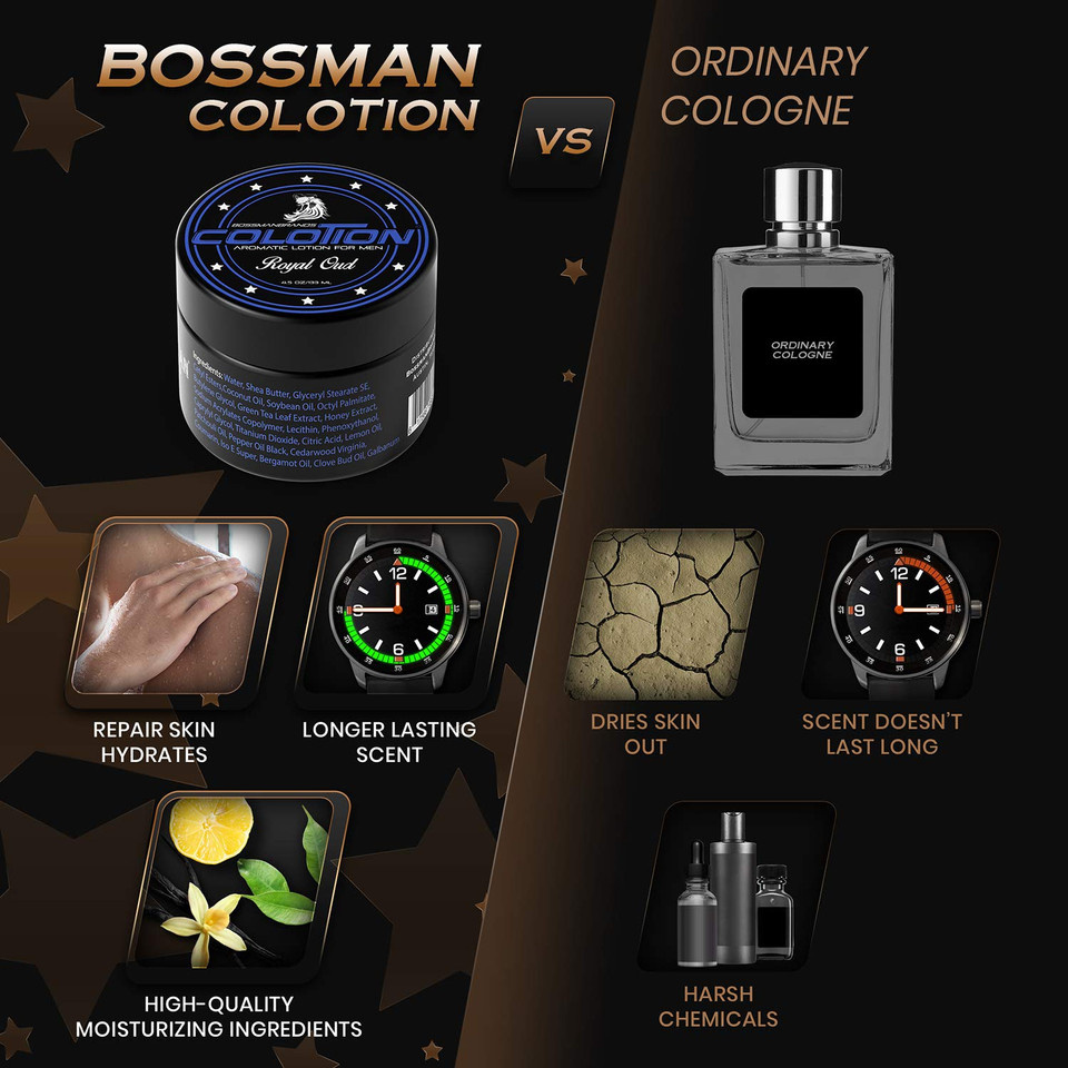 Bossman Colotion - Men'S Cologne And Lotion In One Product  Moisturizing Body Cream - Hydrating Scented Body Lotion - Mens Scented Lotion For Daily Use (Stagecoach Scent) Bossman Colotion - Men'S Cologne And Lotion In One Product  Moisturizing Body Cream - Hydrating Scented Body Lotion - Mens Scented Lotion For Daily Use (Stagecoach Scent)