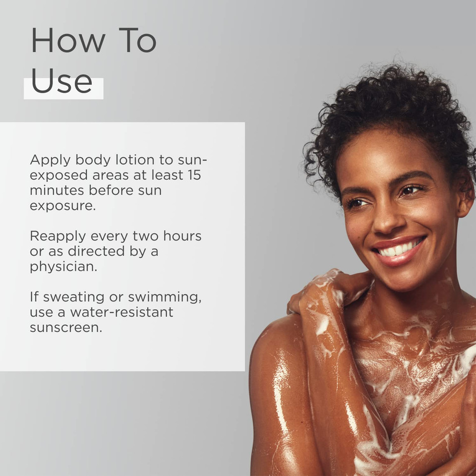 Glytone Daily Body Lotion With Spf 15Broad Spectrum Sunscreen Moisturizer For Body Spf Lotion With Glycolic Acid & Shea Butter  Sensitive Skin Sun Screen  Gives Non Greasy Sun Protection  12 Oz