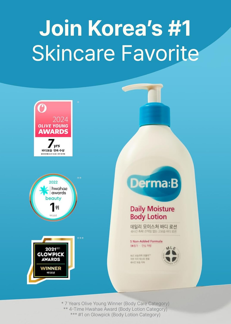 Derma B | Ac Control Body Lotion | Moisturizer For Anti-Blemish & Pimples | Water-Oil Control | Hypoallergenic Solution For All Skin Types | Body Cream For Soothing & Refreshing | 13.52 Fl Oz (400Ml)