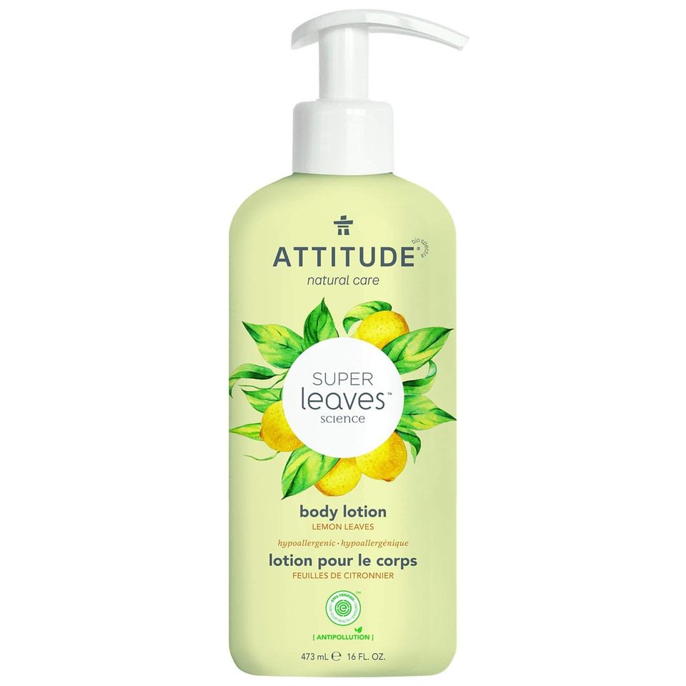 Attitude Body Lotion, Ewg Verified, Vegan & Cruelty-Free, Hydrating Moisturizer For Dry Skin, Non-Greasy Skin Care, Earl Grey & Fresh Cucumber Scent, 16 Fl Oz