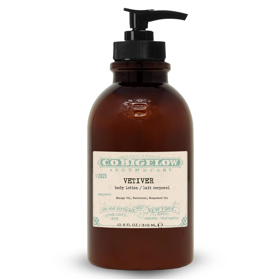 C.O. Bigelow Iconic Collection Amber Body Lotion, Scented Body Cream With Grapeseed Oil And Shea Butter, 10.5 Fl Oz