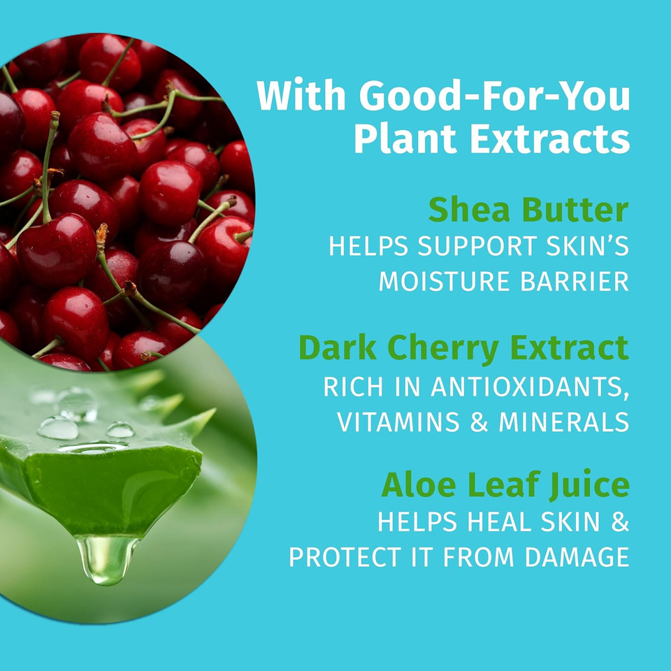 Hempz Dark Red Cherries Lotion, Ultra Hydrating Moisturizer For Body, Hands And Feet 17 Oz