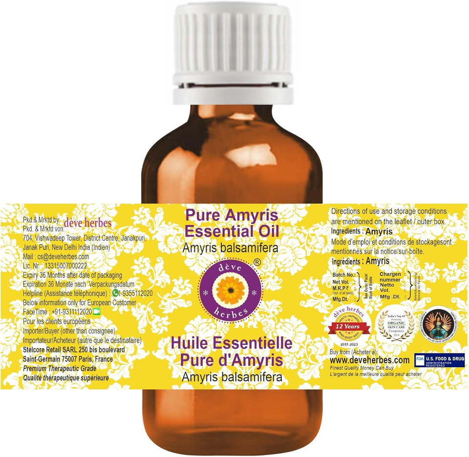 Deve Herbes Cashew Nut Oil (Anacardium Occidentale) With Two Glass Droppers | Infused | Pure | Non-Sticky | Lightweight | For Facial Care | Men & Women | 50Ml X 2 (3.38 Oz)