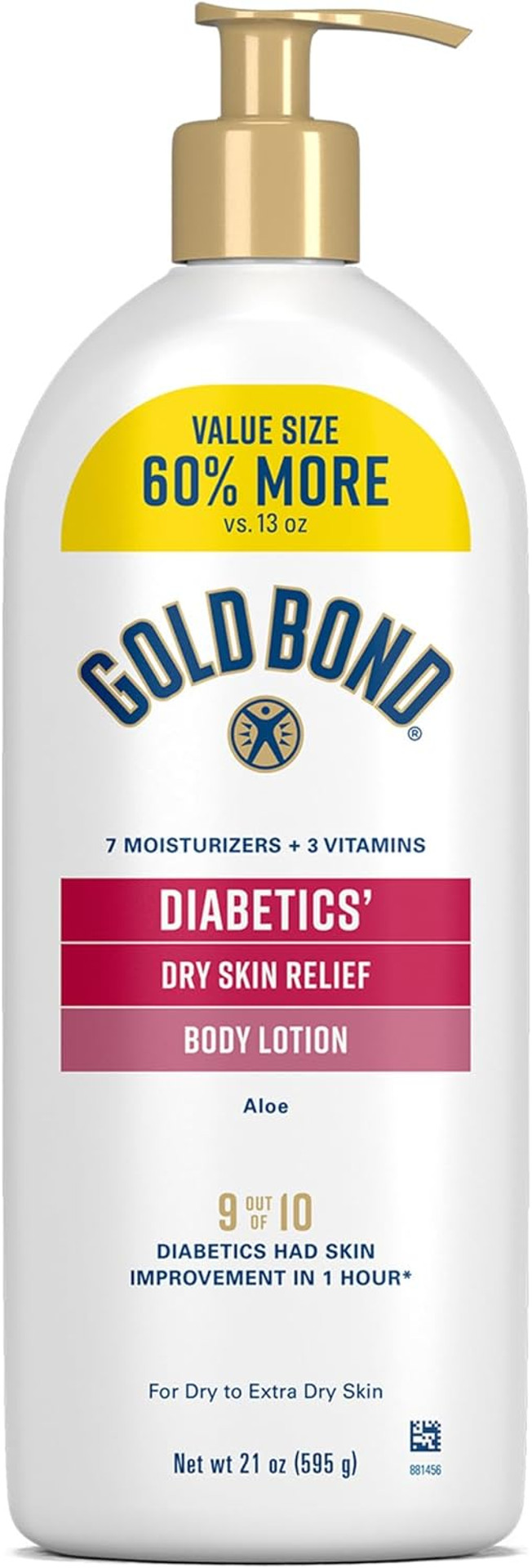 Gold Bond Diabetics' Dry Skin Relief Body Lotion With Vitamin E & Aloe To Soothe & Moisturize Dry, Flaky & Rough Skin, Value Size, 21 Oz Gold Bond Diabetics' Dry Skin Relief Body Lotion With Vitamin E & Aloe To Soothe & Moisturize Dry, Flaky & Rough Skin, Value Size, 21 Oz